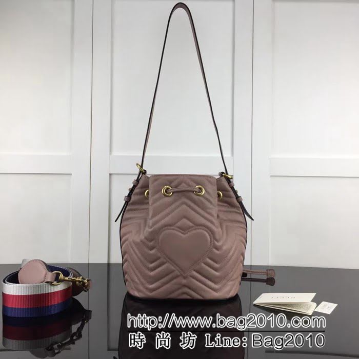 GUCCI古馳原單 新款專櫃品質原單貨實物實拍 476674全皮 奶茶單肩斜挎包 HY1163